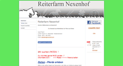 Desktop Screenshot of nexenhof.com